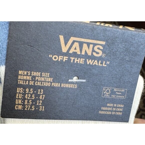 Men's VANS Amusement 66 Racing Turtles, Crew Socks Size 9.5-13 - Picture 4 of 4